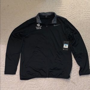 Black & Gray Men’s Nike Fit ZipUp Jacket with Logo